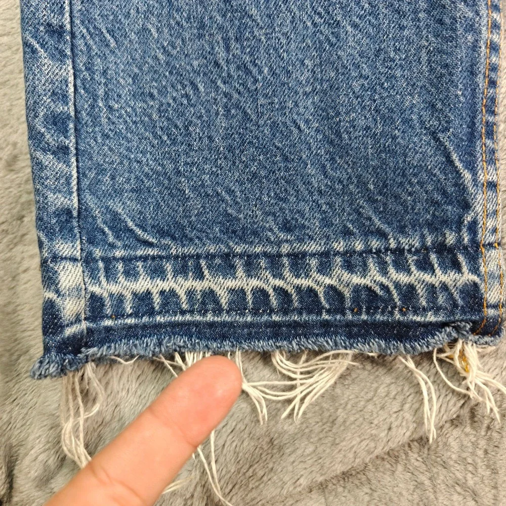 VTG Levis 505 Orange Tab 80s 90s 34x30 Straight Leg Jean Made in USA Distressed